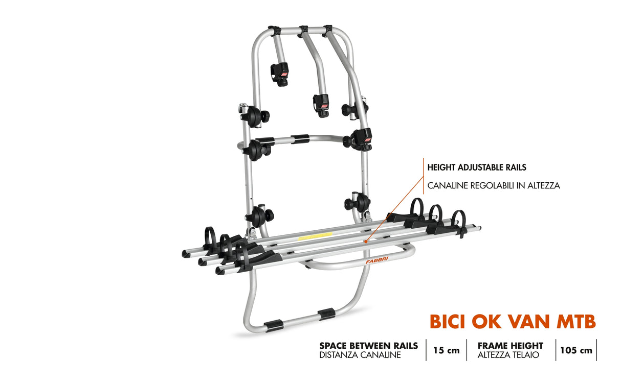 Fabbri Tailgate Bike Rack BICI OK MTB VAN/2 CRAFTER / SPRINTER 6201837VW