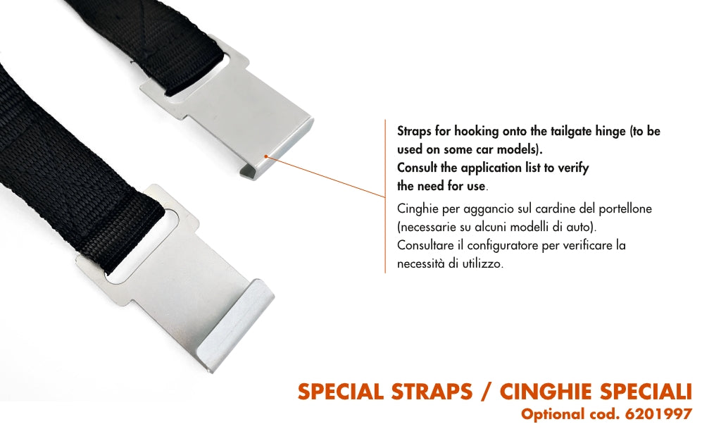 Fabbri Optional Portabici Auto CINGHIE SPECIALI 6201997
