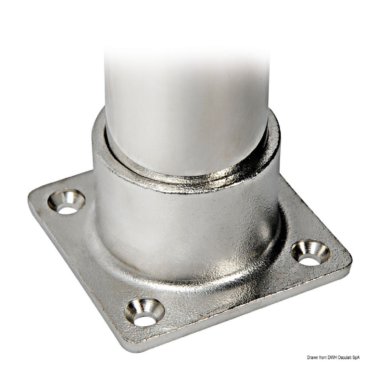 Base + casquillo Osculati para poste de remolque de esquí acuático 64.551.90