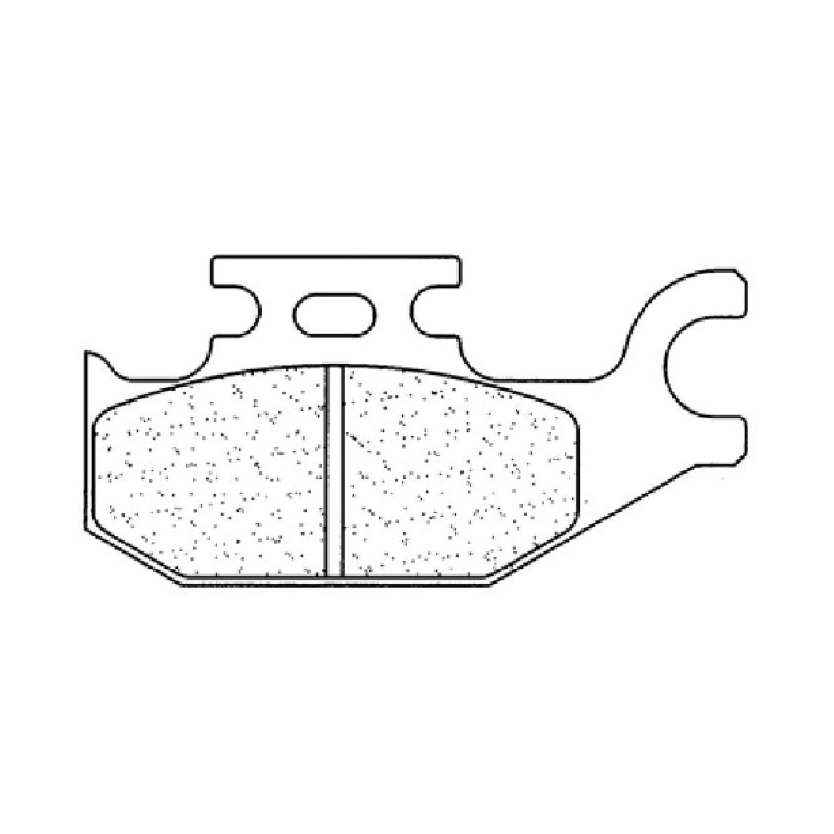 Cl Brakes 2923ATV1 Pastiglie Freno BOMBARDIER-CAN AM DS 250 CC 06/07