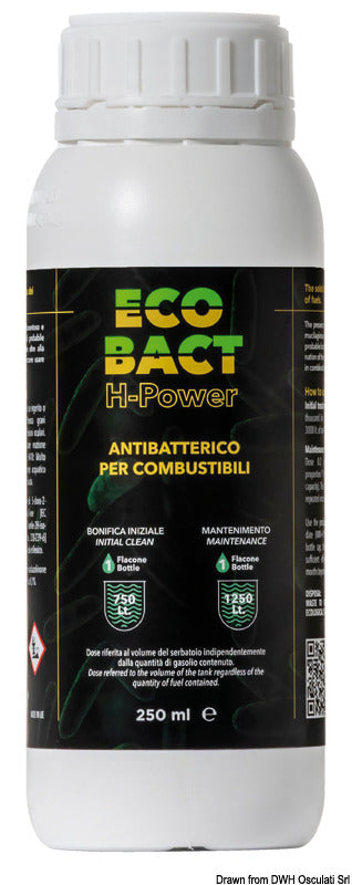 Bactericida Osculati ECO-BACT H-Power para combustible diésel 250 ml 65.049.03