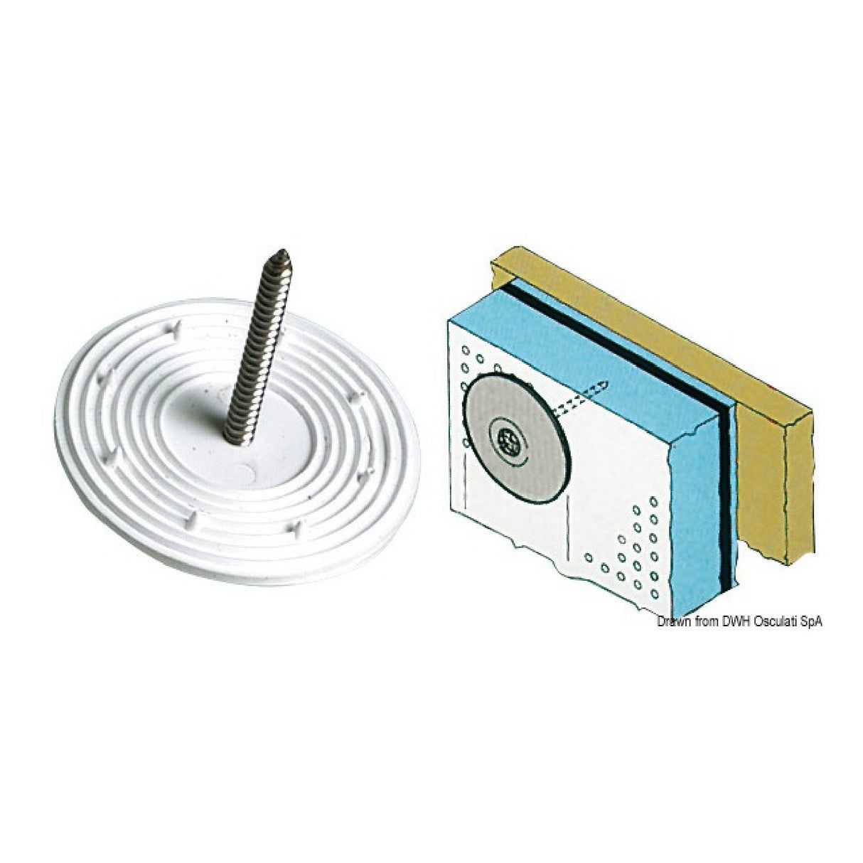 Osculati Toothed washer for anti-noise 65.098.00 - 1 pack of 250 pieces 65.098.00