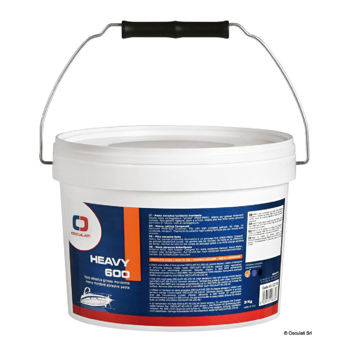Osculati Heavy 600 - Grobe Schleifpaste, 3 kg 65.227.00