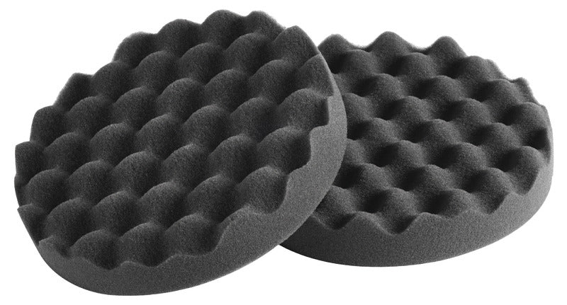 Osculati Schaumstoffpads für Poliermaschinen, schwarz, 80 x 30 mm (2er-Pack), weich, geprägt, 65.230.13