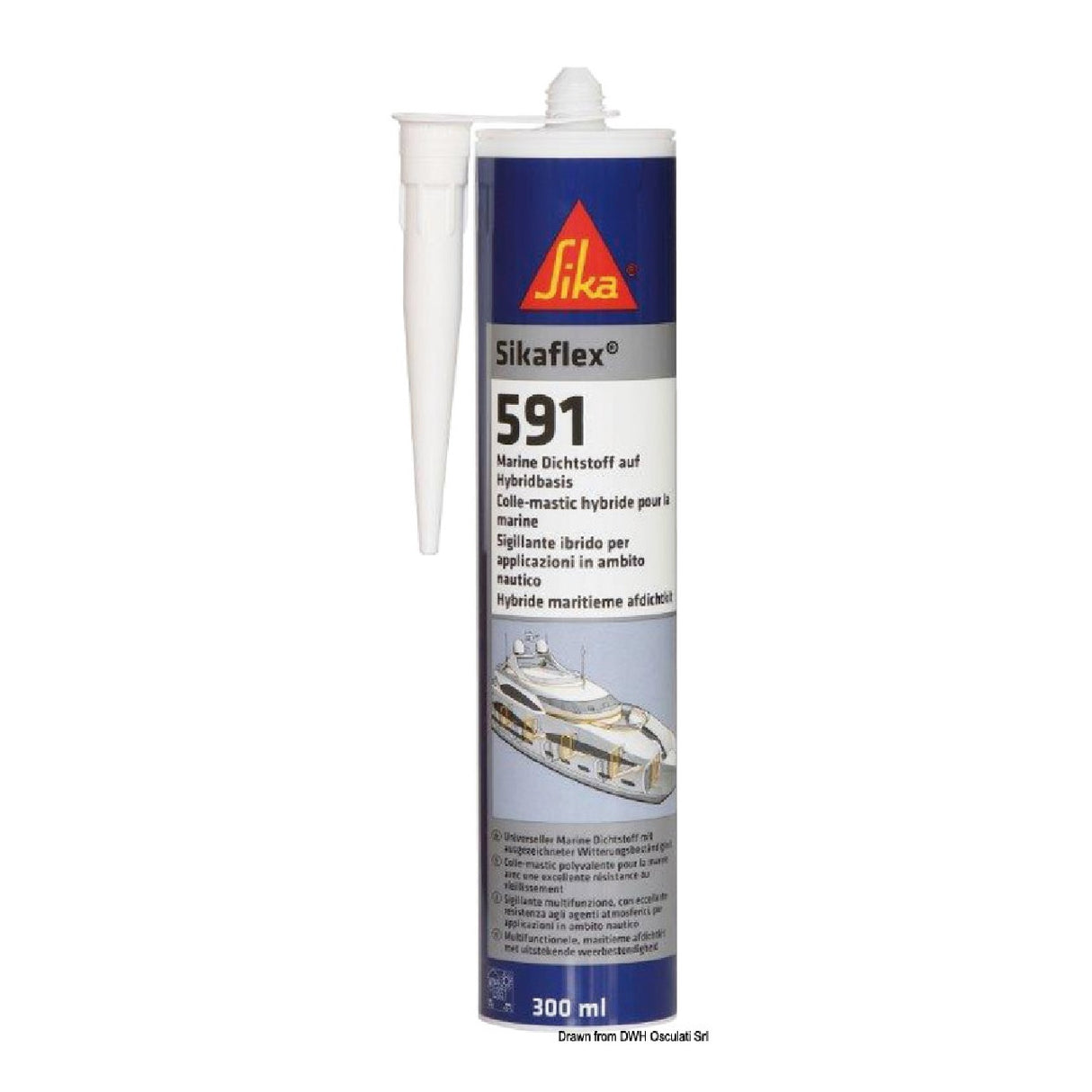 Sellador polimérico Sika SIKAFLEX 591 300 ml