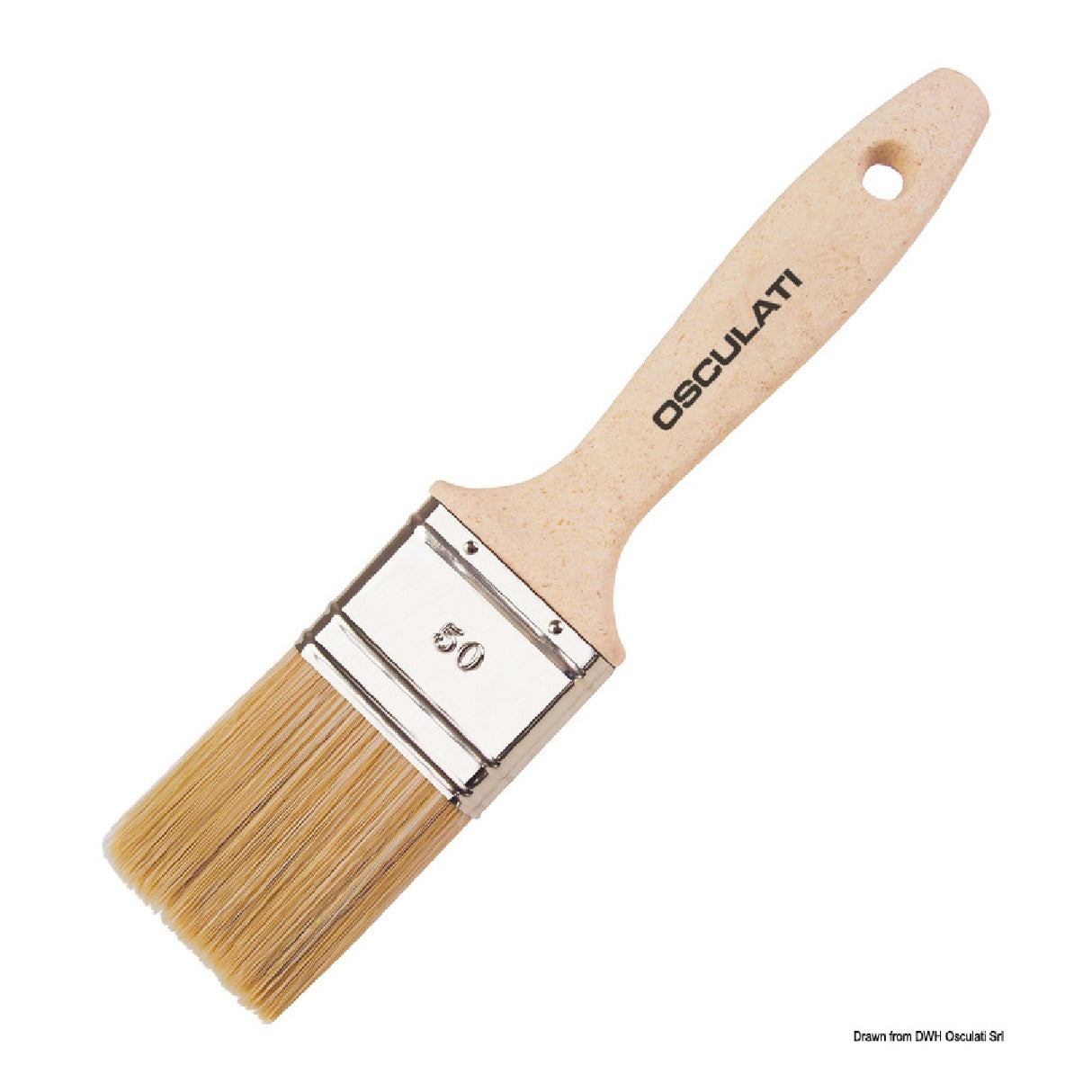 Pincel Osculati Ecolegno con mango para esmaltes y pinturas 65.650.30