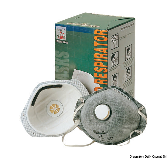 Osculati Mascherina carboni attivi E149+A1 FFP2 NR D 65.657.06