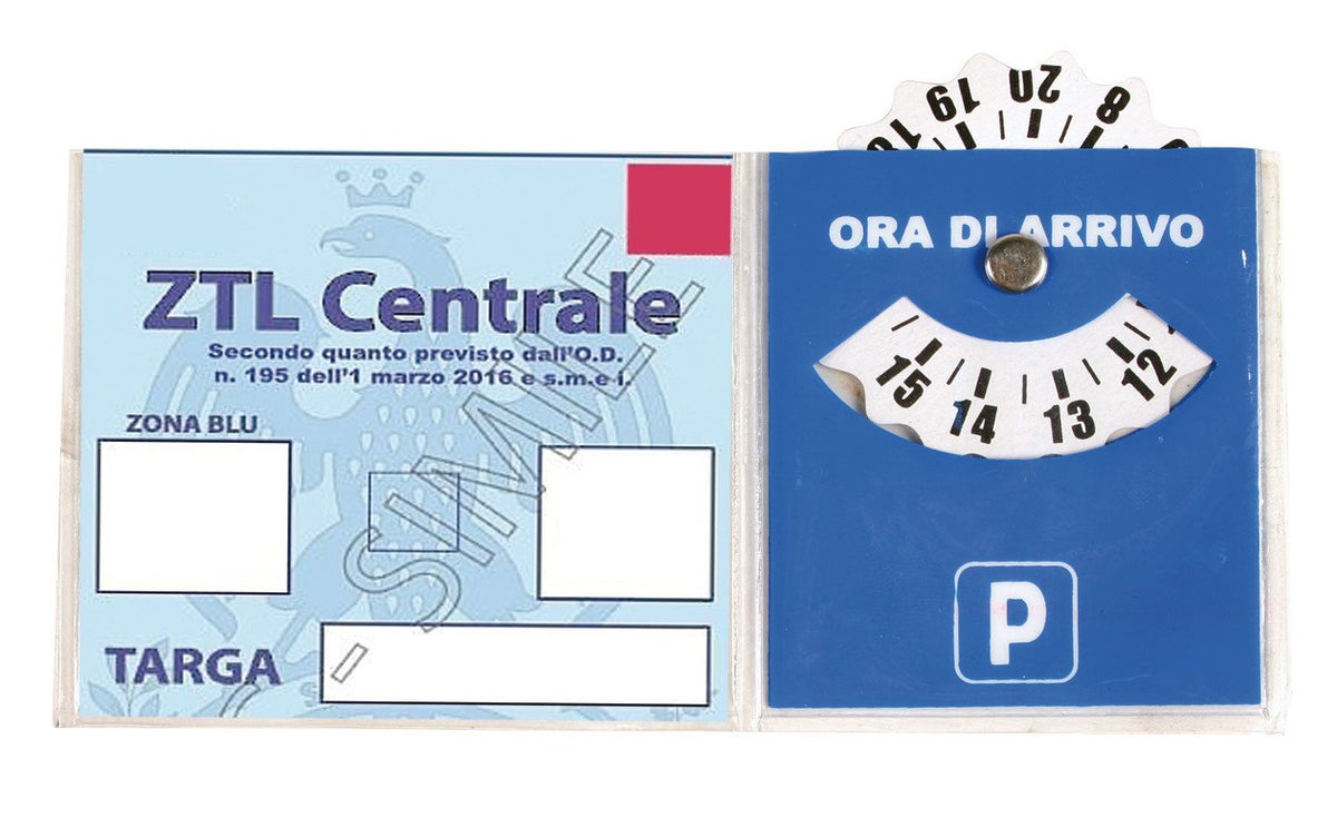 Lampa Porta certificato con disco orario in PVC 65344