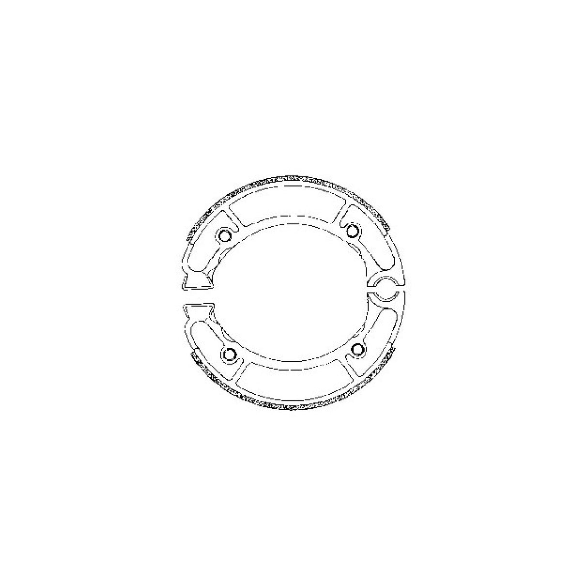 SBS Bremsbackenpaar für YAMAHA YP Majesty (4UC) 250 cm³ 96/98