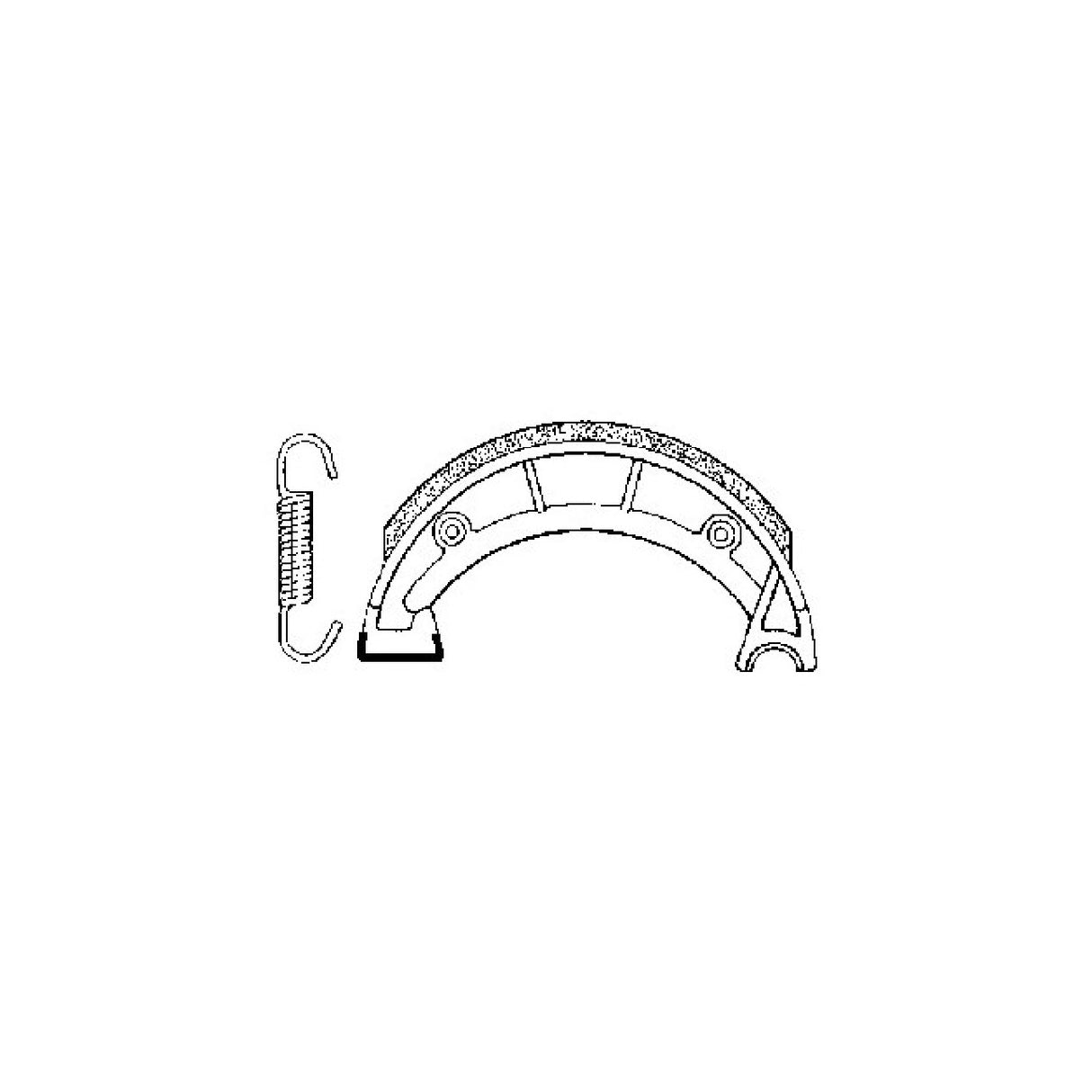 SBS Pair of brake shoes ANCILLOTTI PVS MX 125 CC 83/>