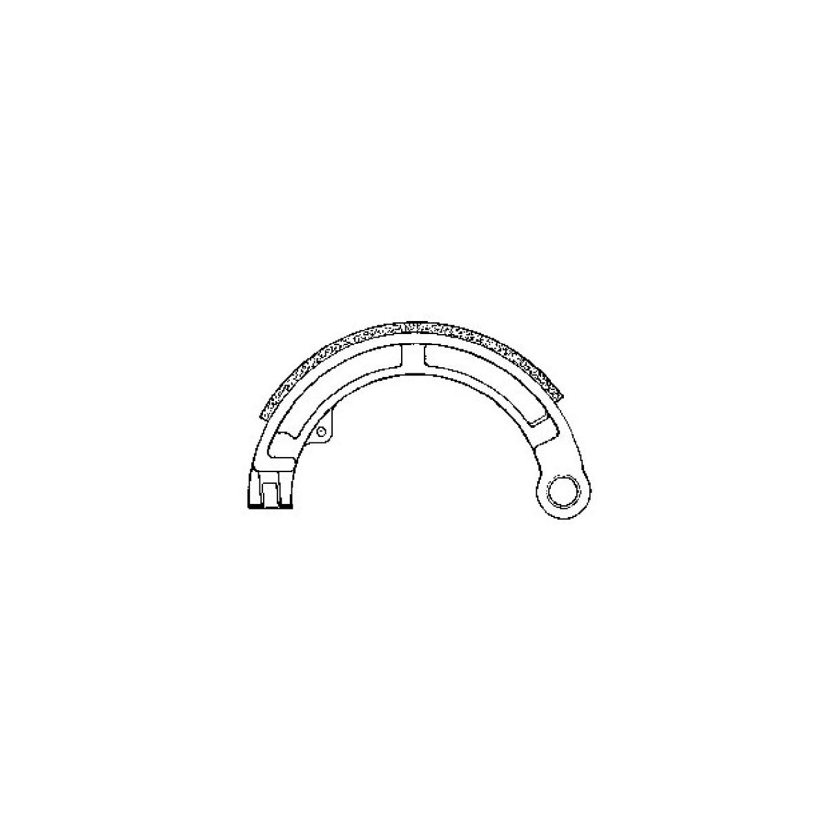 SBS GF0162 Pair of brake shoes PIAGGIO Ape (TL1T) 50 CC 69/71