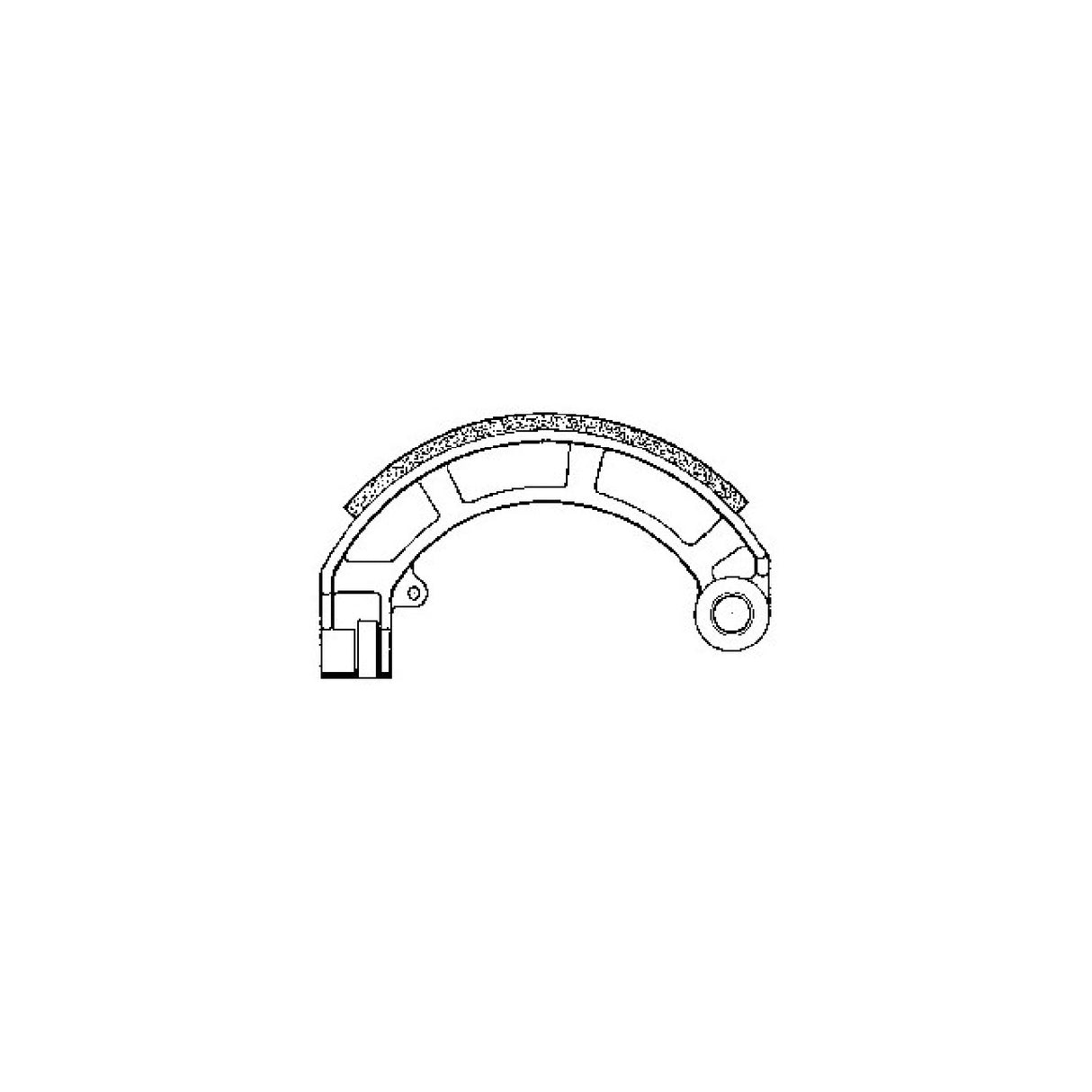 SBS Bremsbackenpaar für PIAGGIO Vespa FL (V5N1) 50 cm³ 90