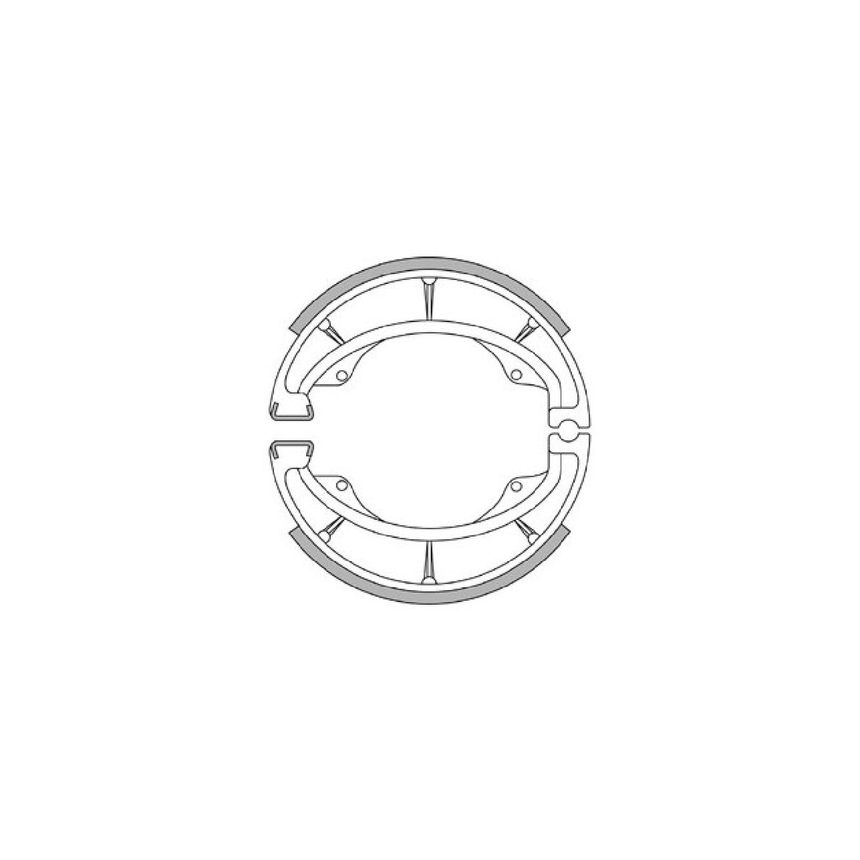 SBS Pair of brake shoes SUZUKI UC Epicuro 125 CC 99/03