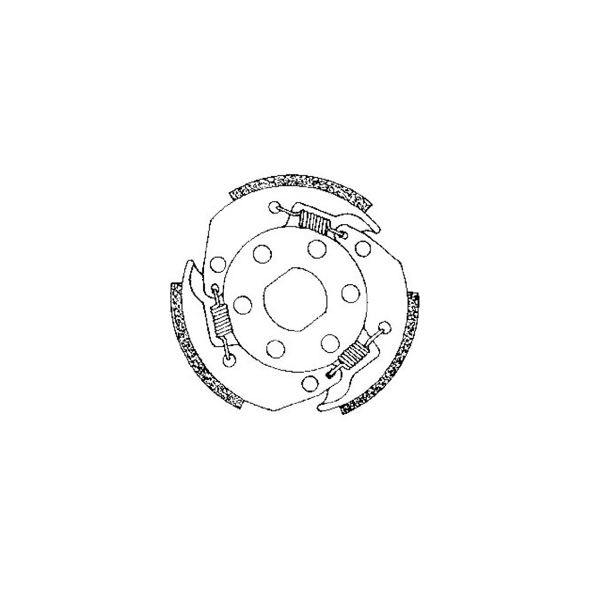 Impulsor de embrague completo SBS ADLY Noble 4T 50 CC 655426