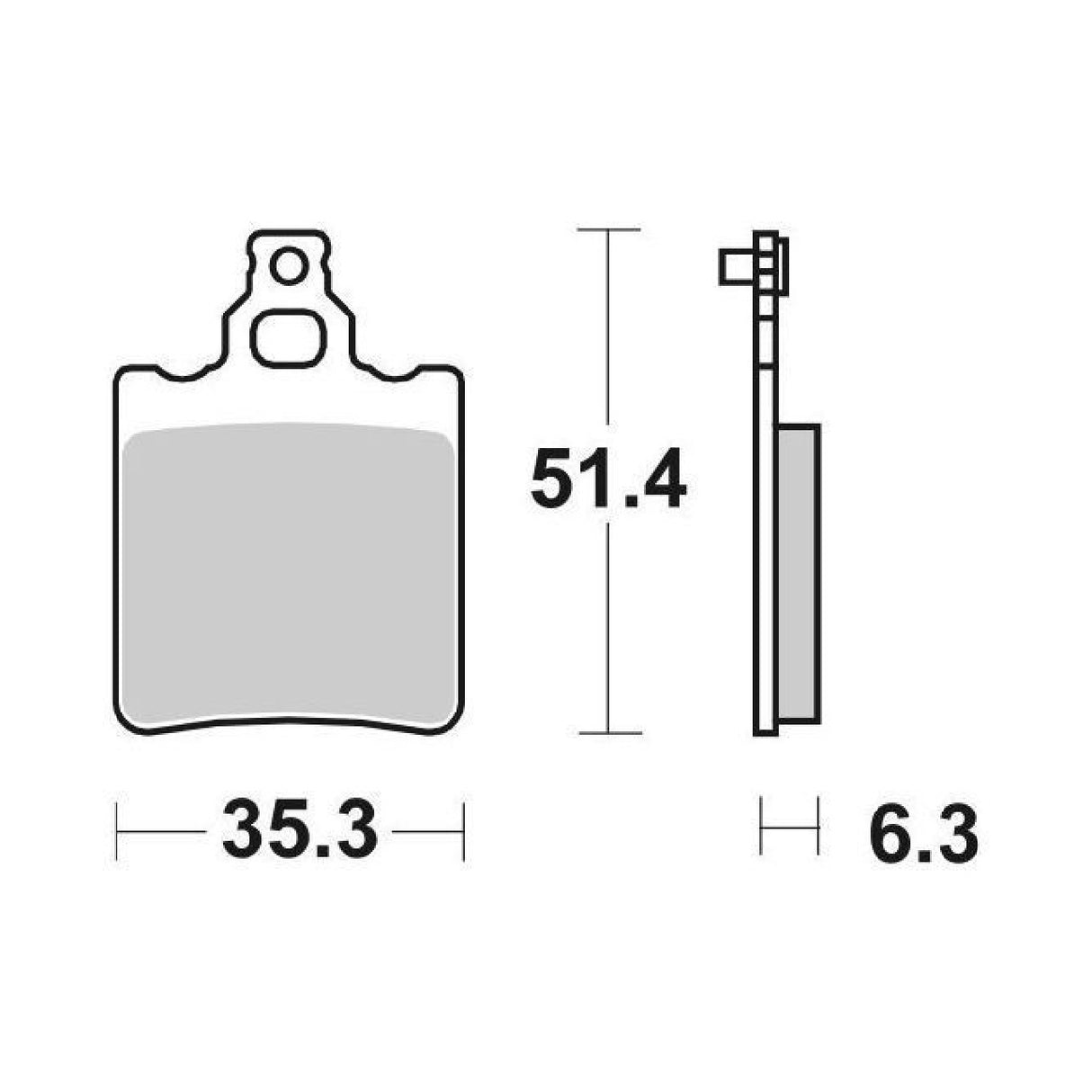 SBS 106HF Brake Pads APRILIA AF1 50 CC 84/85