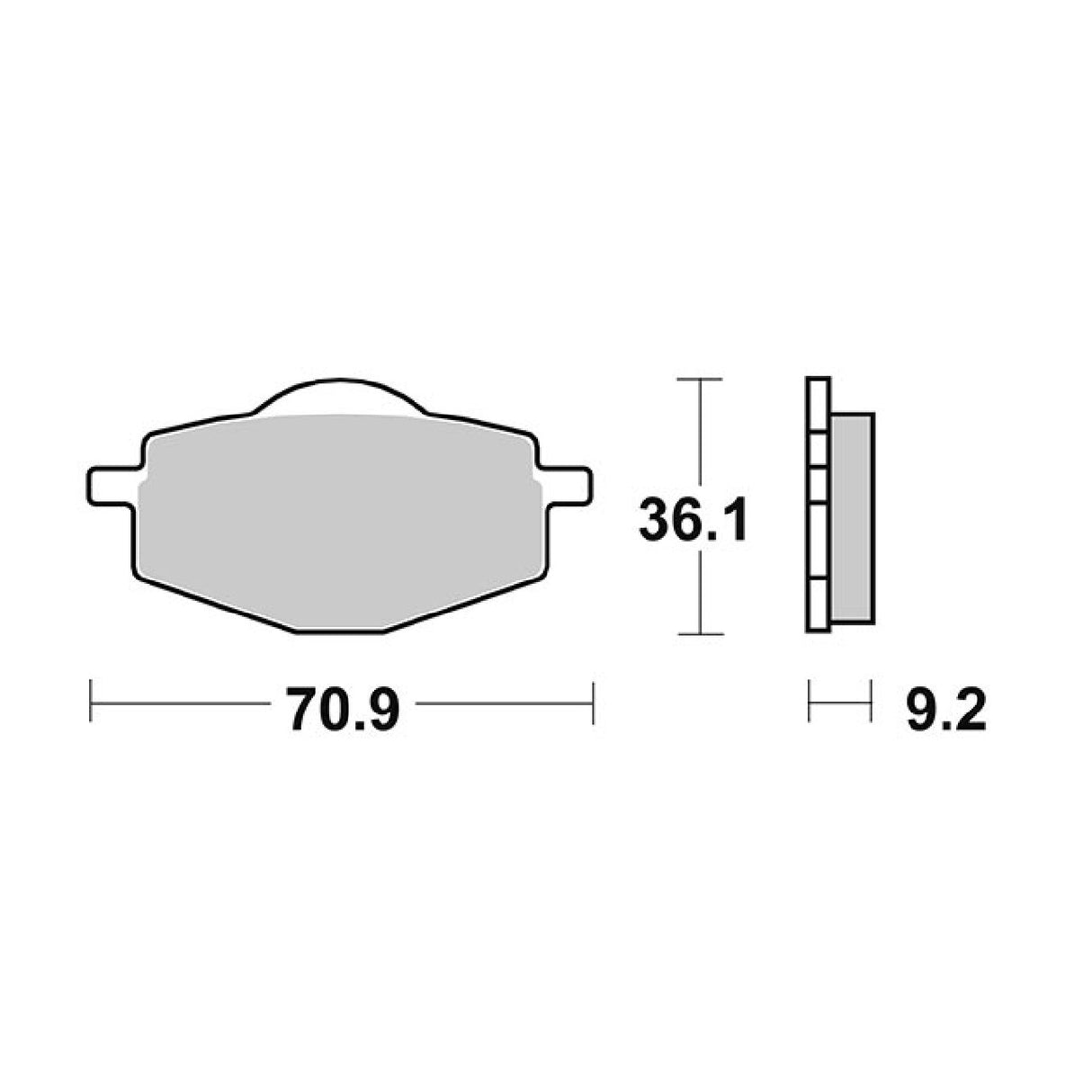Pastillas de Freno SBS 107HM GARELLI TM125T-28X XO' 125 CC 09/10