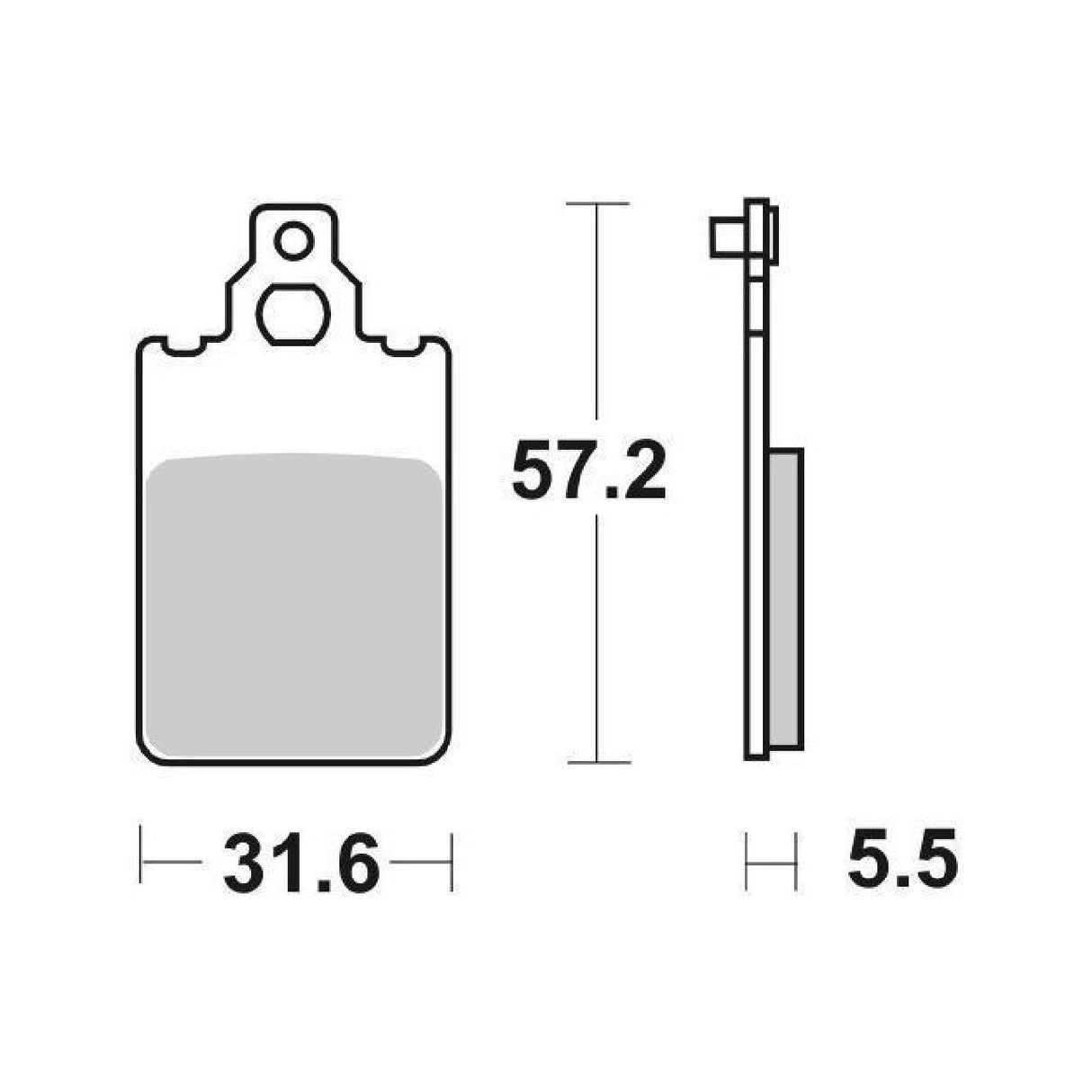 SBS 109HF Brake Pads APRILIA AF1 AE 50 CC 86/89