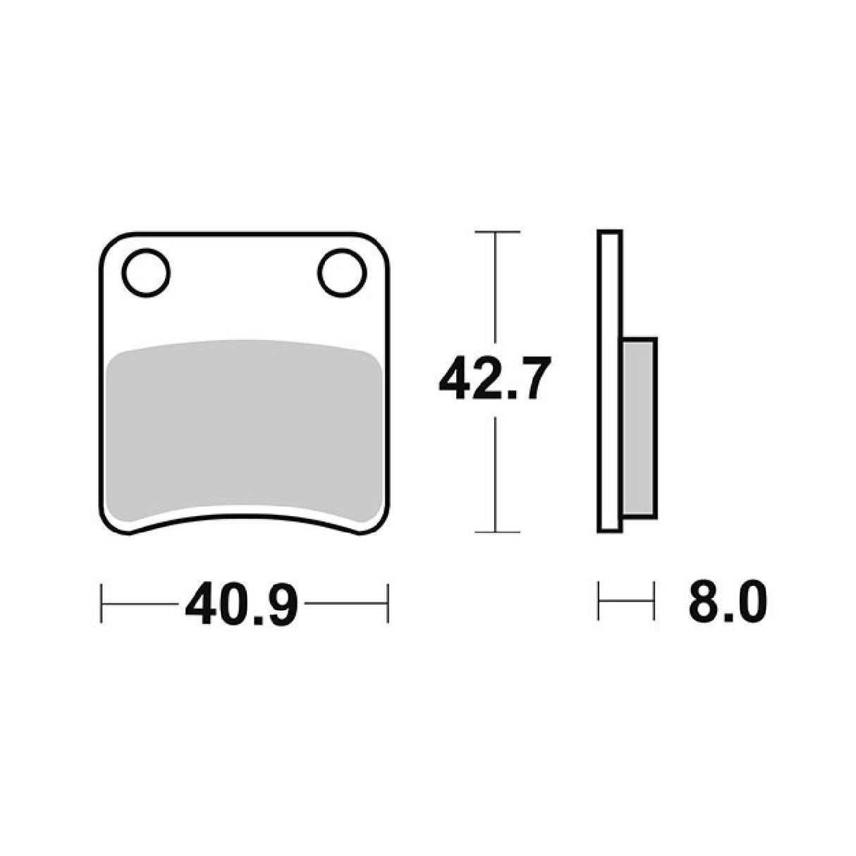 SBS 115HM Brake Pads BSV GP Dio 50 CC
