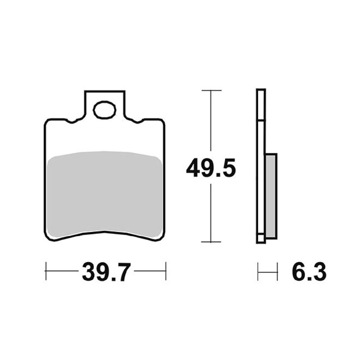 SBS 123CT Bremsbeläge QUADRO Quadro D - Quadro 3 350 CC 12/15