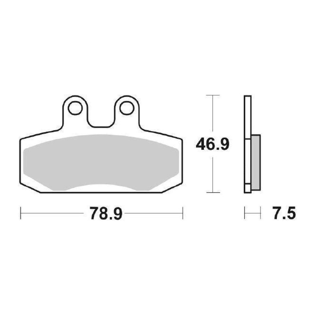 SBS 124HF Brake Pads HONDA SJ Bali (AF32) 50 CC 93/98