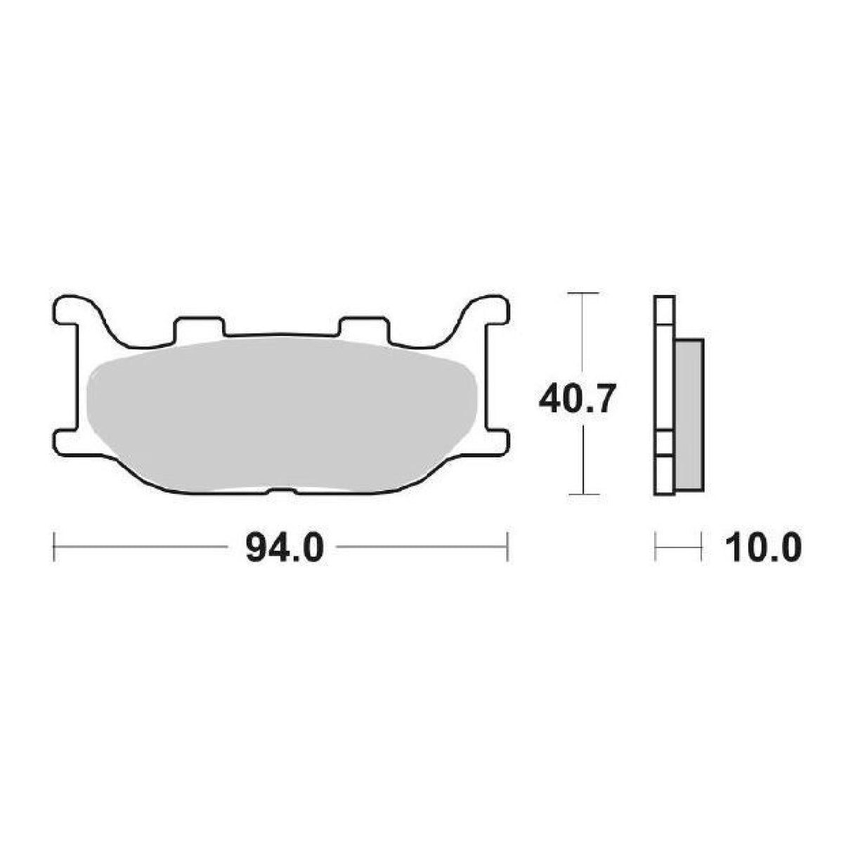 Pastillas de freno SBS 128HF ADIVA AD E3 / AD Cabrio LE E3 (SYM) 125 CC 09/11