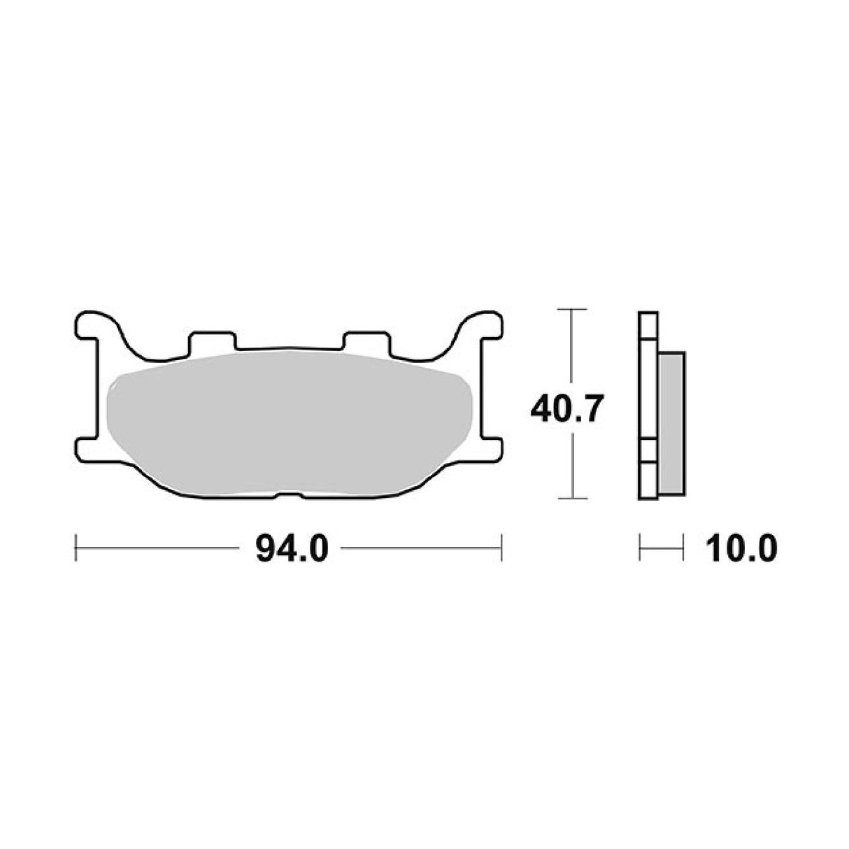 SBS 128HM Brake Pads ADIVA AD E3 / AD Cabrio LE E3 (SYM) 125 CC 09/11