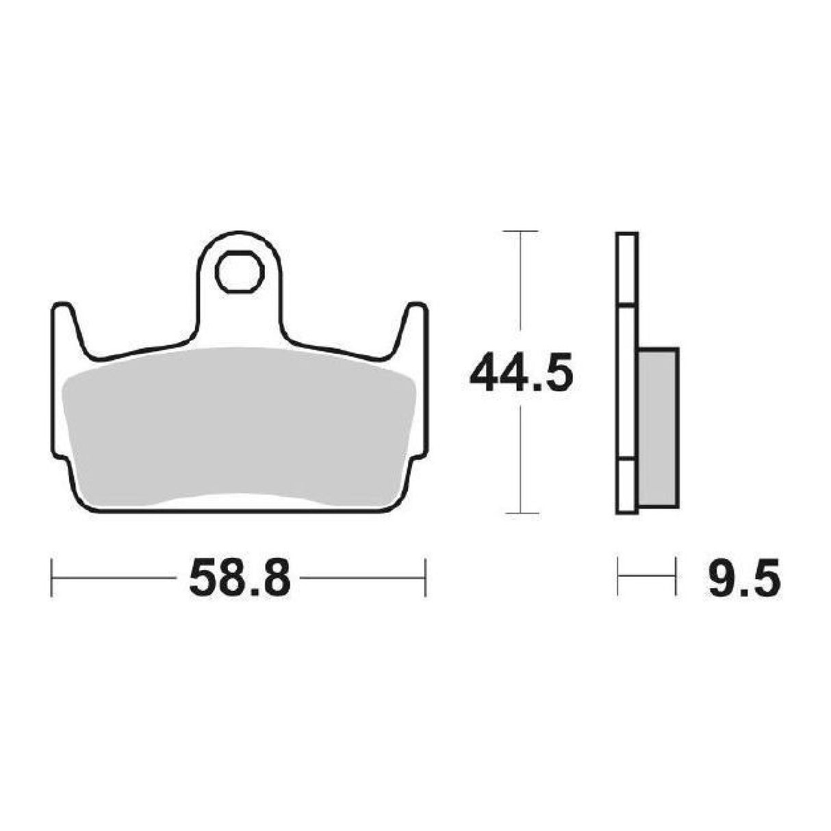 SBS 129HF Brake Pads HONDA X8RS/X8RX 50 CC 99/00