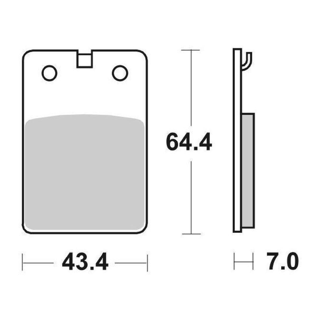 SBS 133HF Bremsbeläge APRILIA AS R 125 CC 85/86