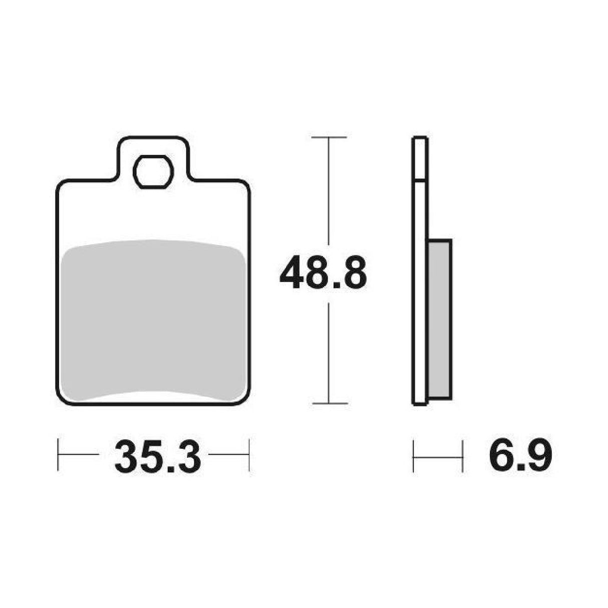 SBS 142HF Bremsbeläge GILERA DNA 50 CC 01/04