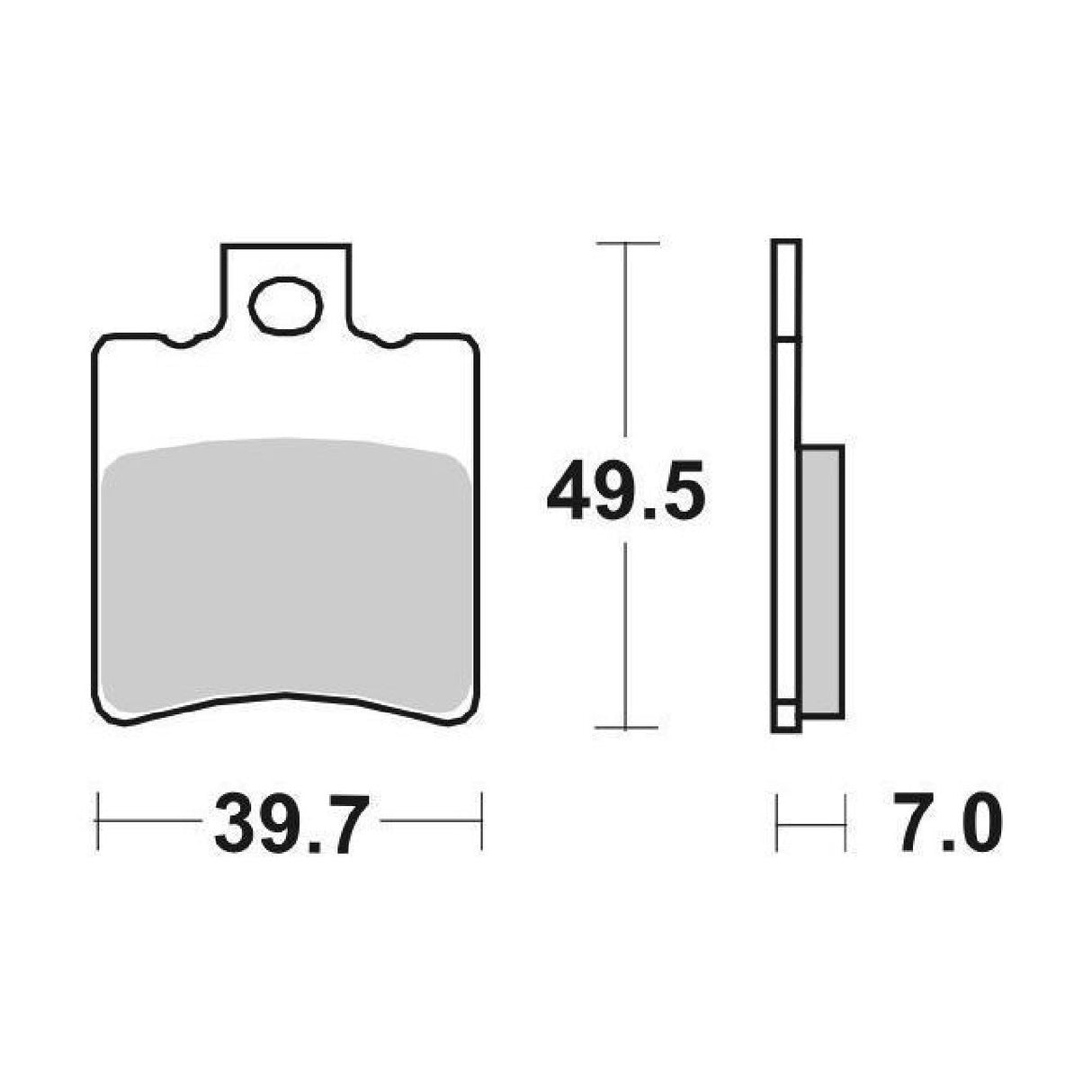 Pastillas de freno SBS 143CT APRILIA Amico LK/LX/GL DT 50 CC 92/98