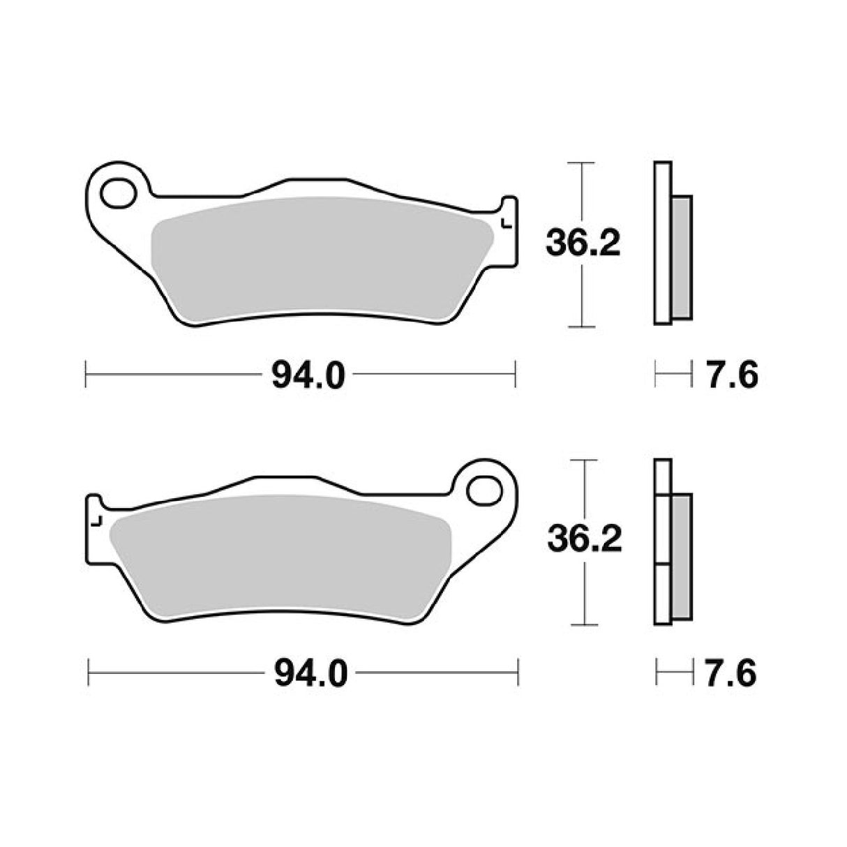 Pastillas de freno SBS 151HM GAS GAS Wild HP 50 CC 02/05
