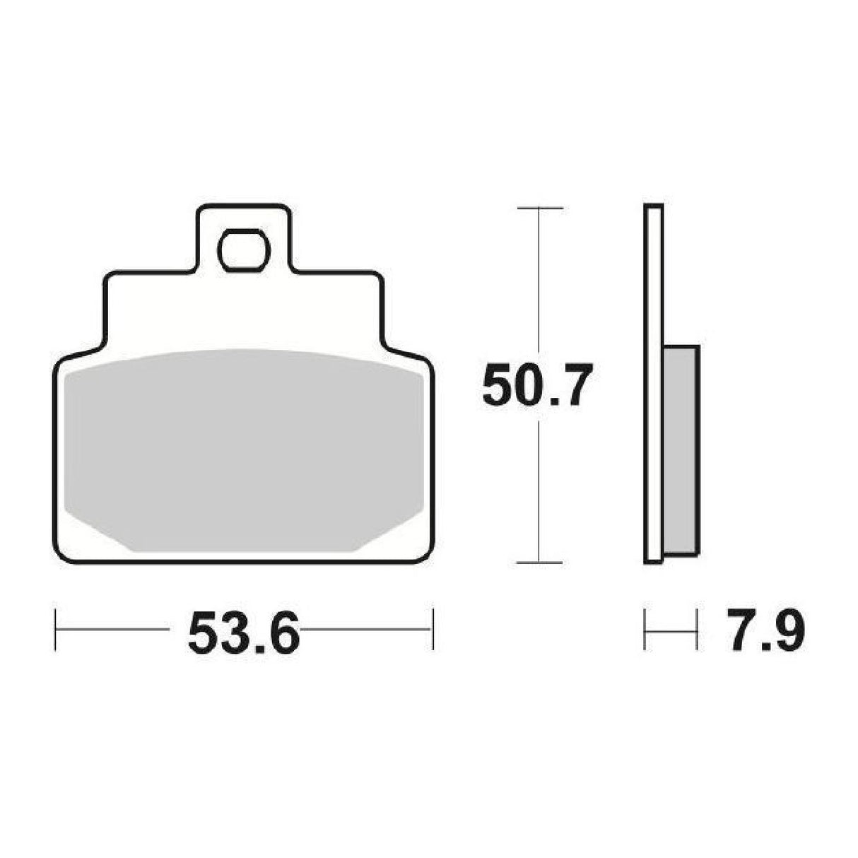 SBS 153HF Bremsbeläge APRILIA Scarabeo 2T 100 cm³ 00/01