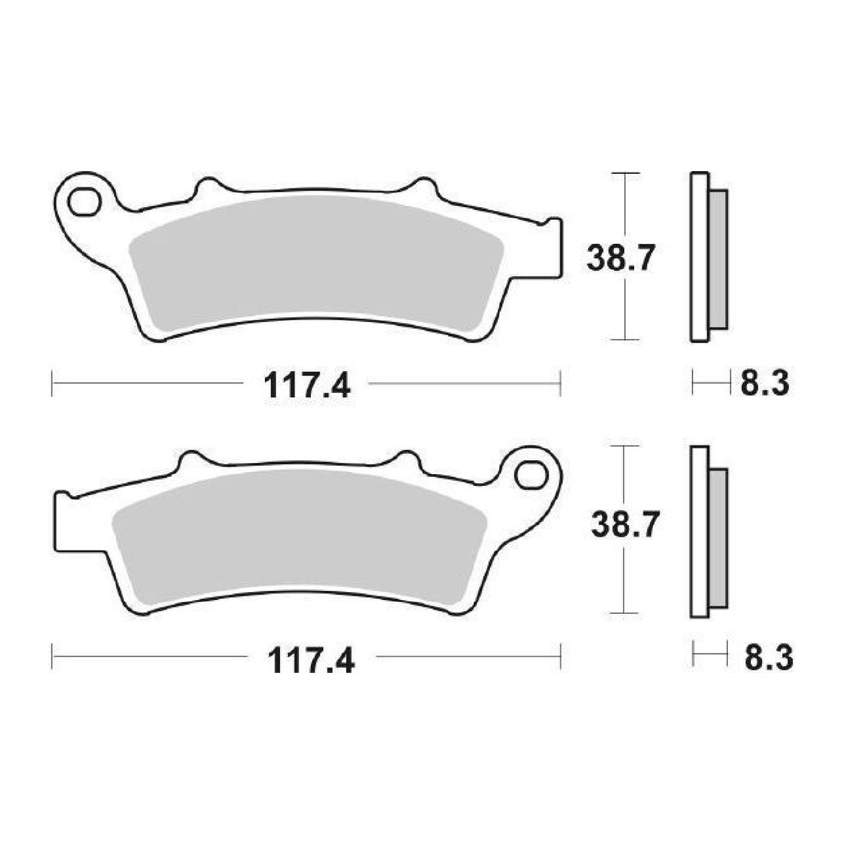 SBS 159HF Bremsbeläge für APRILIA Atlantic (SP02) 125 cm³ 03/05