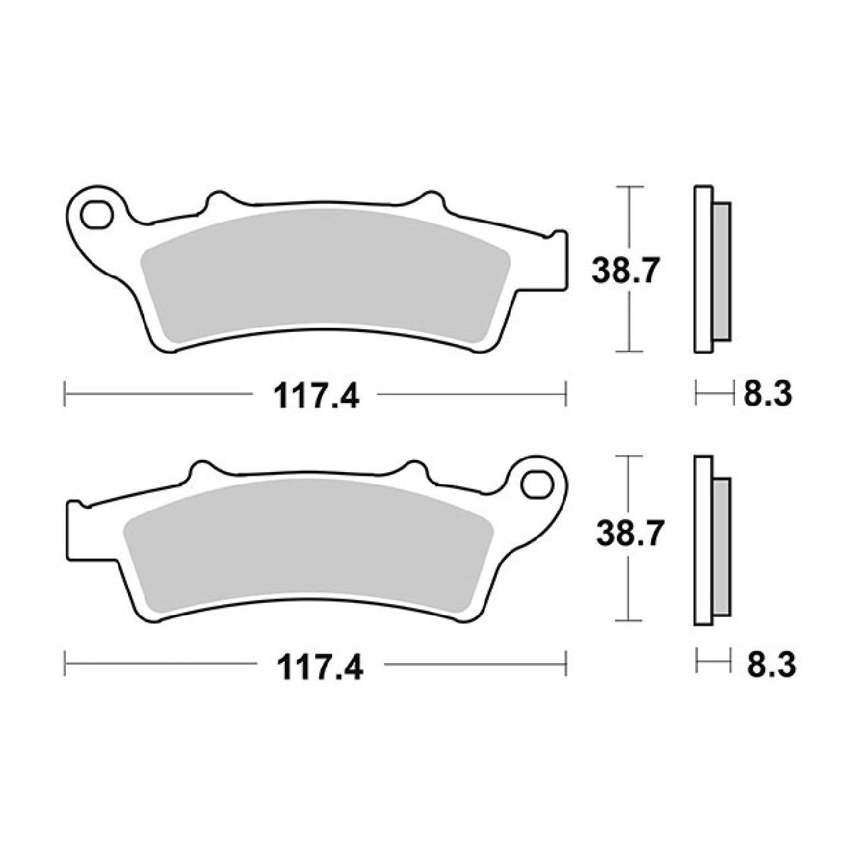 Pastillas de freno SBS 159HM APRILIA Atlantic (SP02) 125 CC 03/05