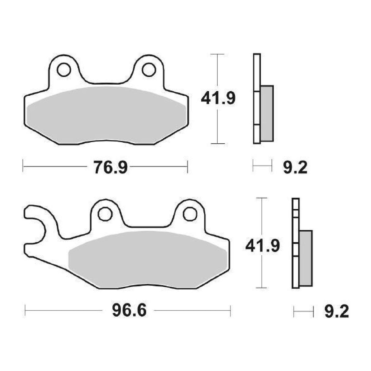 Pastillas de freno SBS 163HF AEON Elite 125 CC 12/13