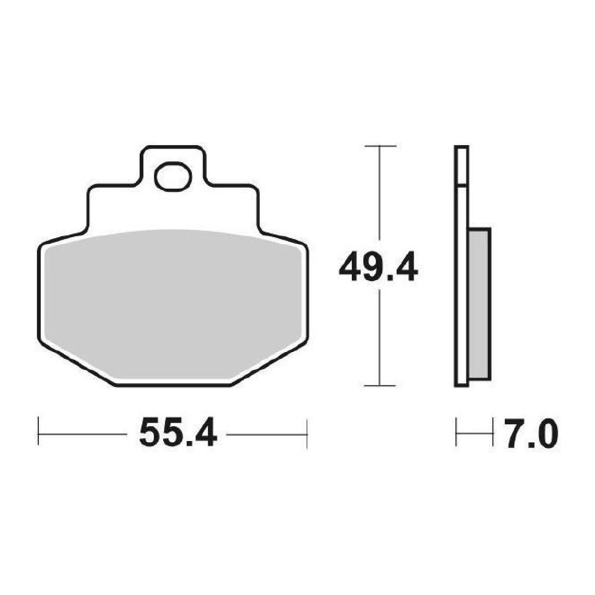 Pastillas de freno SBS 166HF BENELLI Adiva 125 CC 01/04