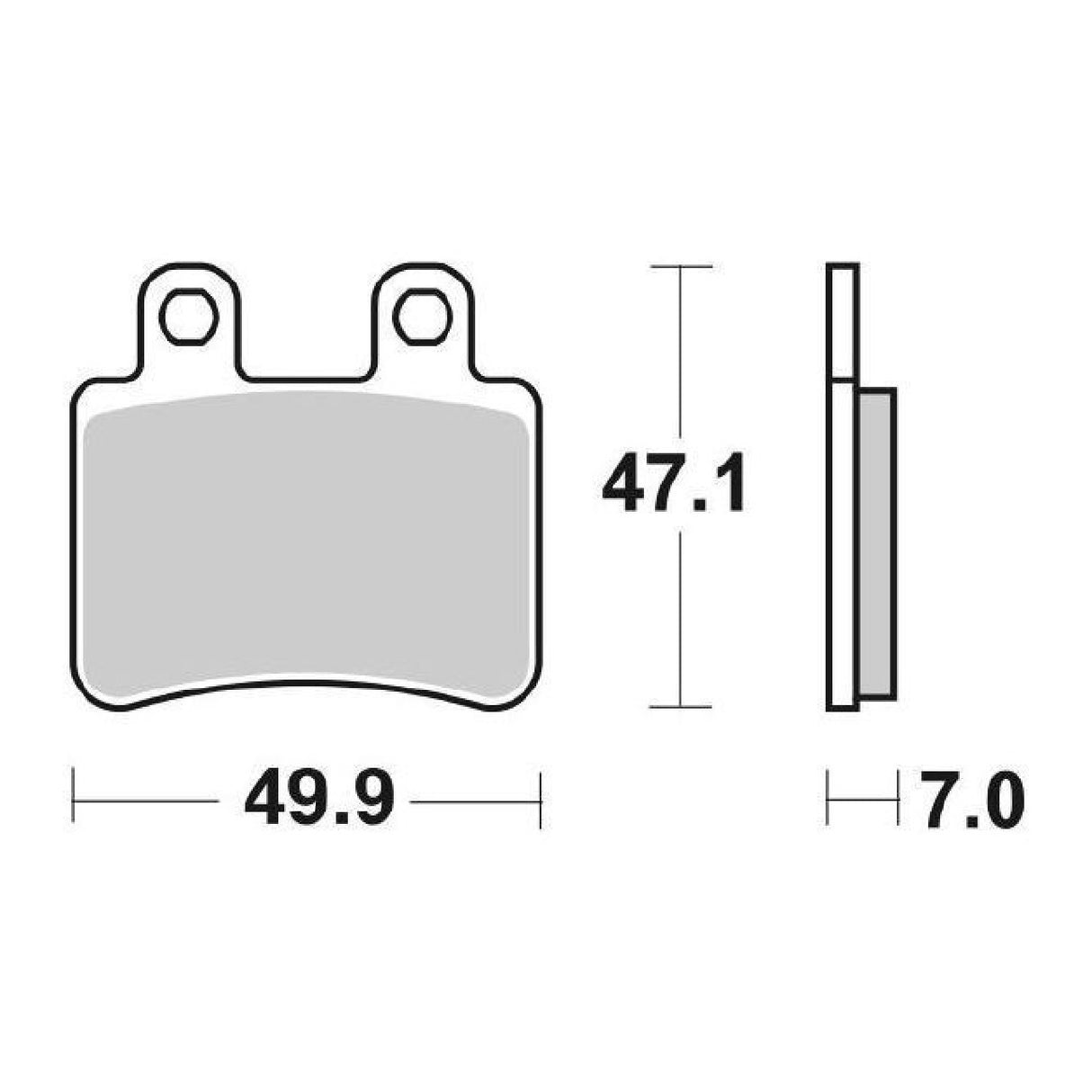 SBS 167CT Bremsbeläge DERBI Senda R DRD PRO E2 (SA1A1A) 50 cm³ 05/12