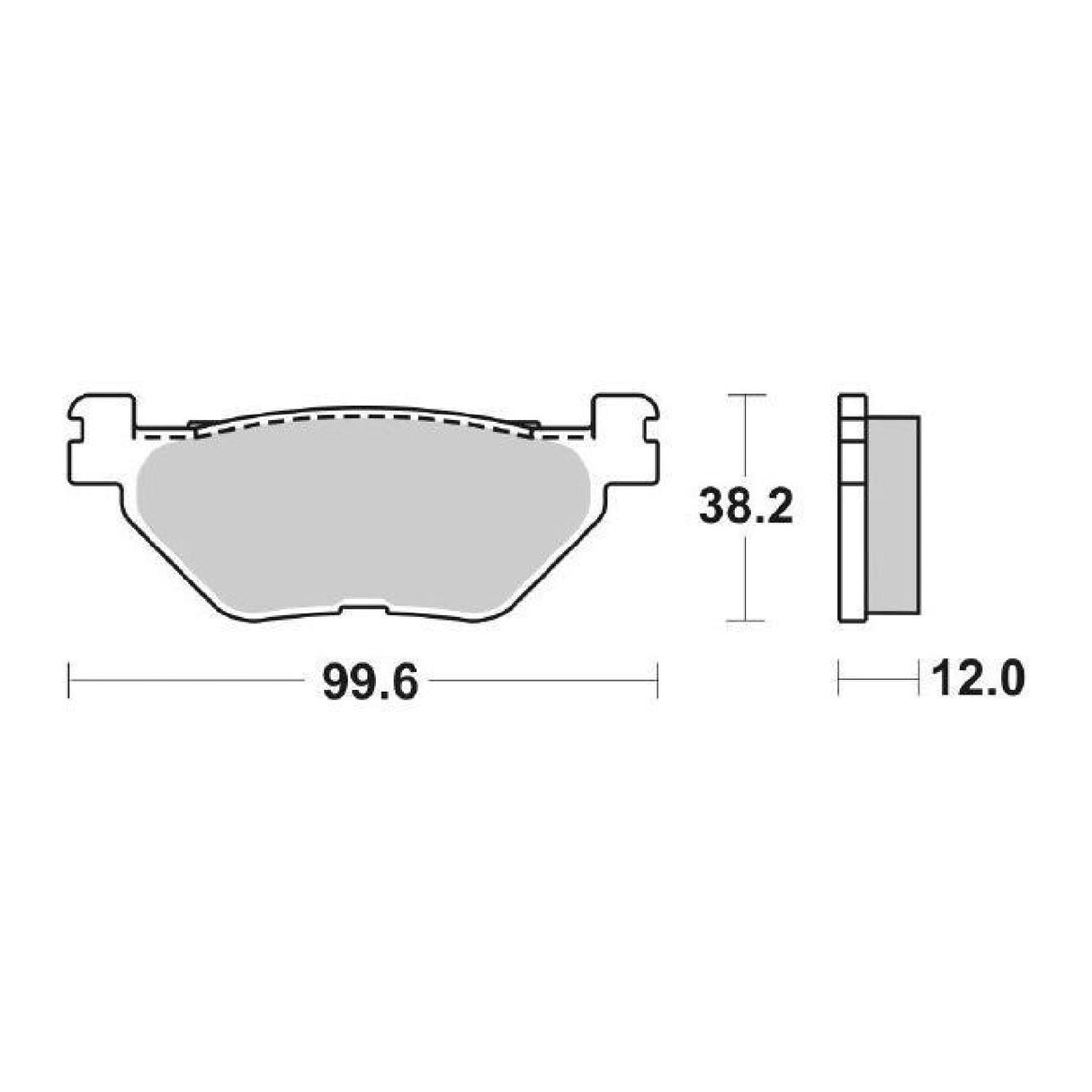 Pastillas de freno SBS 169MS YAMAHA XP T-Max (SJ011) 500 CC 01/03