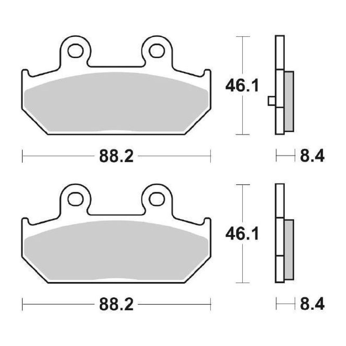 SBS 182MS Pastiglie freno SUZUKI AN Burgman (CG111/CG112/CG113/CG114) 400 06/17