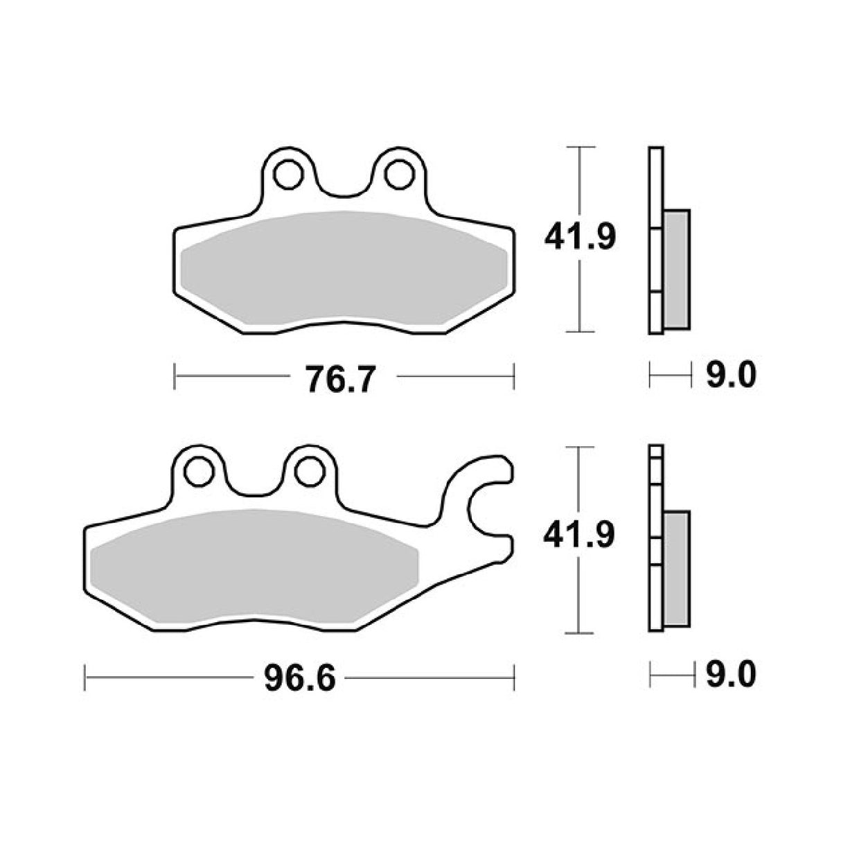 SBS 187HM Pastiglie freno PIAGGIO Beverly Rst E3 4T-4V (M69100) 125 CC 10/15