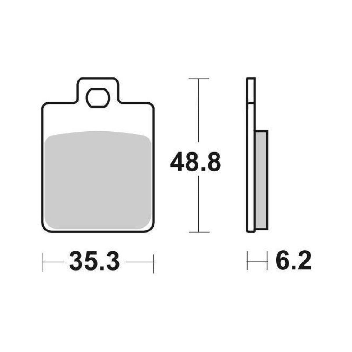 SBS 2024 Pair of Brake Shoes HONDA CB F/F1 Four 350 CC 72/74