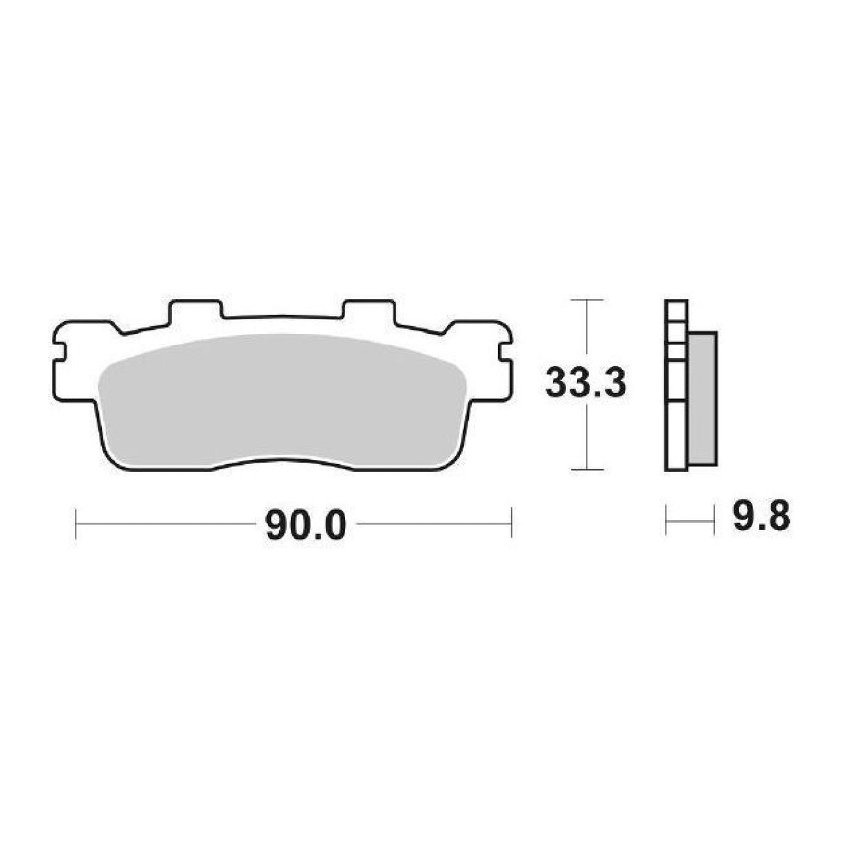 SBS 204MS Brake pads KAWASAKI J 125 CC 16