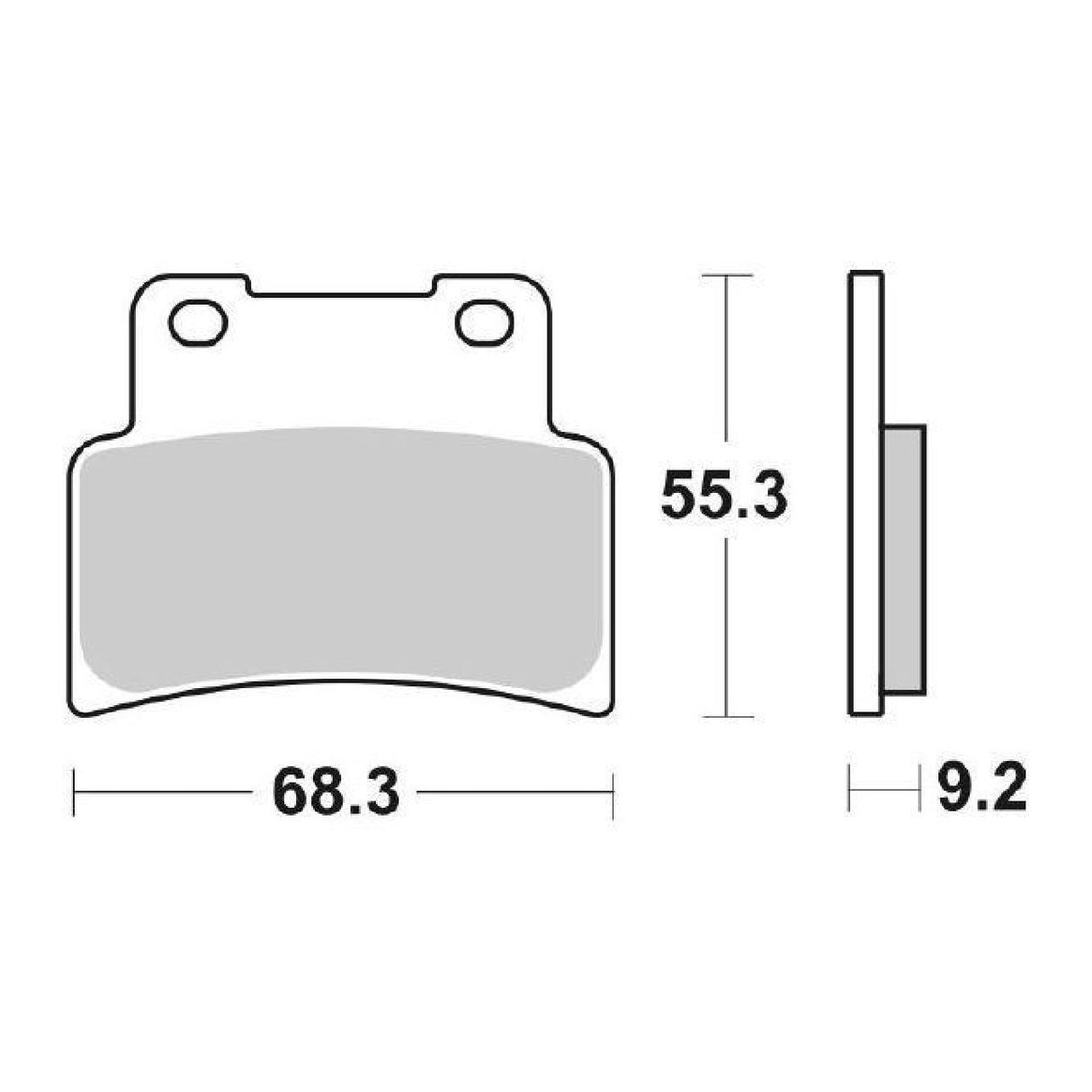 SBS 214MS Brake pads KYMCO Xciting I 400 CC 12/15