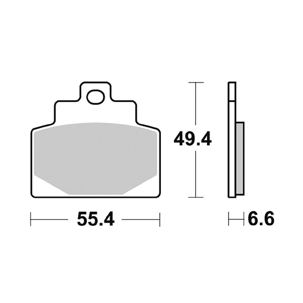 SBS 224MS Brake pads PIAGGIO MP3 LT BUSINESS -SPORT ABS ENJOY 300 14/15