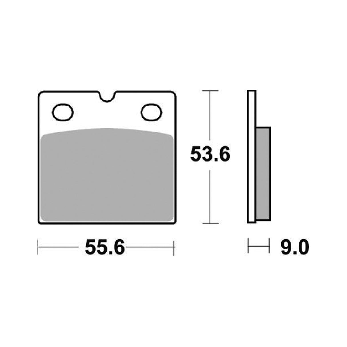 SBS 506DS-2 Rennbremsbeläge vorne für BMW R 65 GS (247E) 650 cm³ 87/92