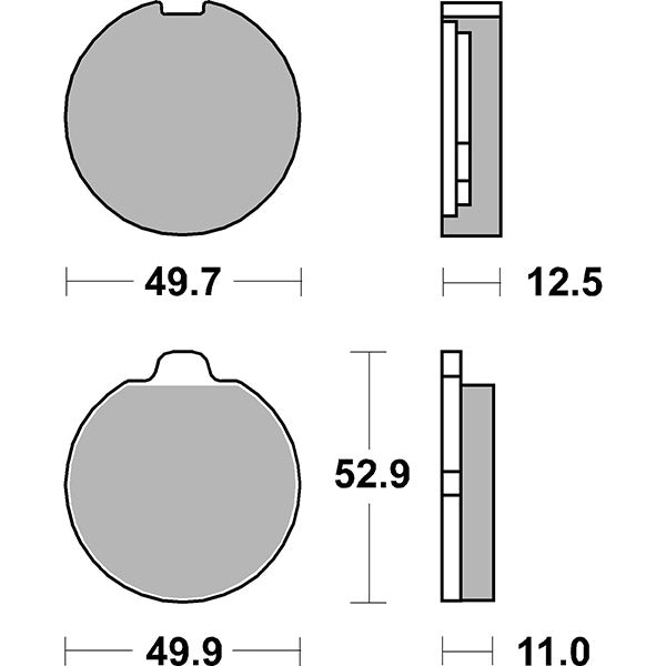 SBS 511HF Bremsbeläge SUZUKI GS B 400 cm³ 77/78