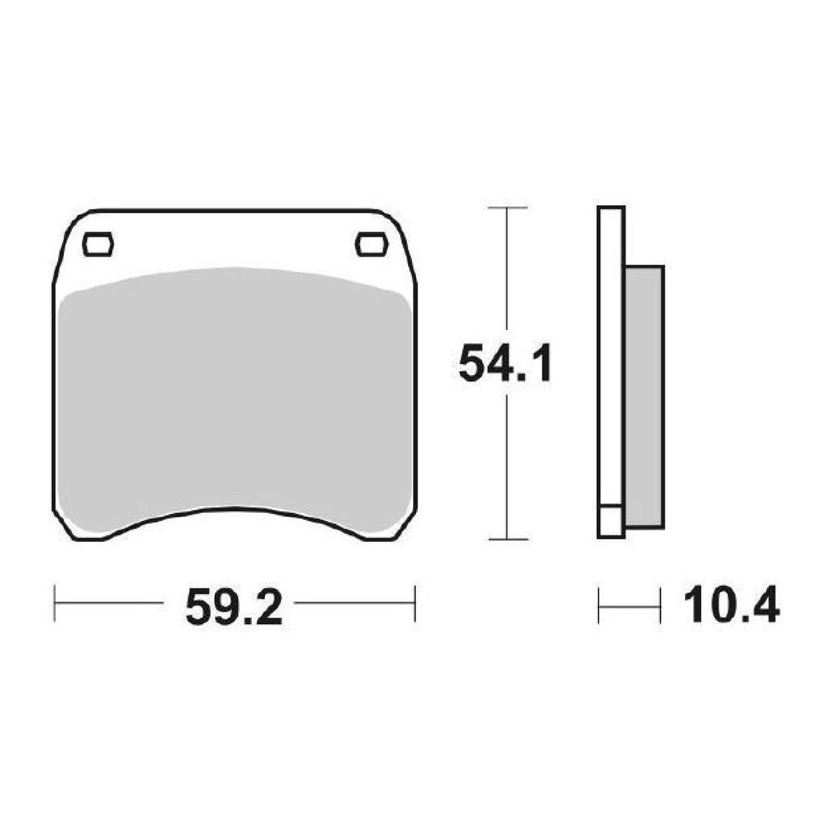 Pastillas de freno delanteras SBS 523DC Racing TRIUMPH T140V Bonneville 750 CC 76/81