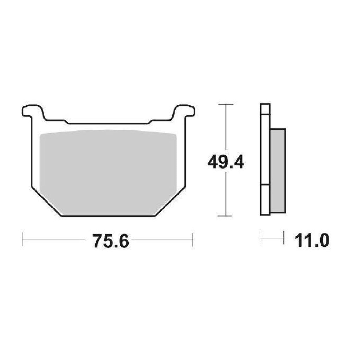 Pastillas de freno SBS 533HF SUZUKI GN 250 CC 82/97