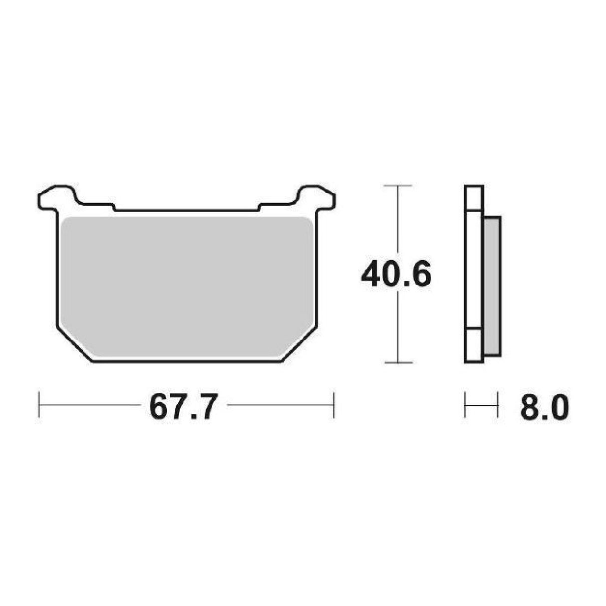 Pastillas de freno SBS 539HF KAWASAKI GPZ (KZ550GPD1/H1/H2) 550 CC 81/83