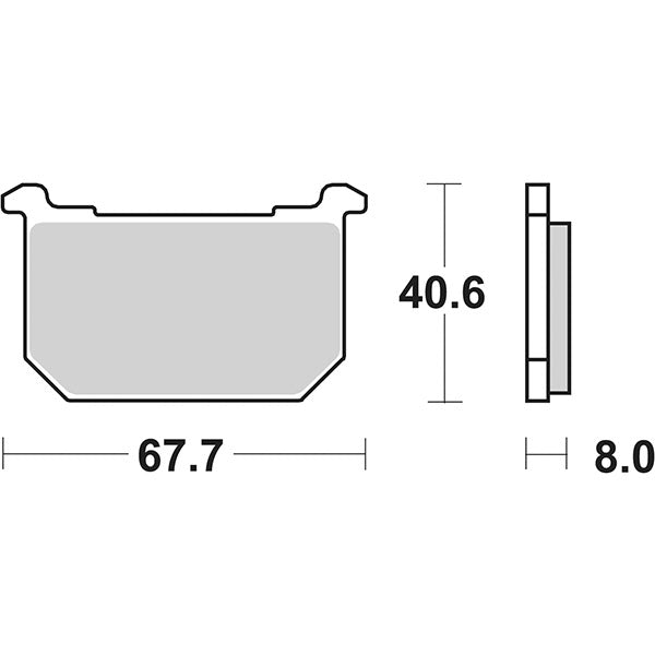 Pastillas de freno delanteras de competición SBS 539DCC KAWASAKI GPZ 550 81/83